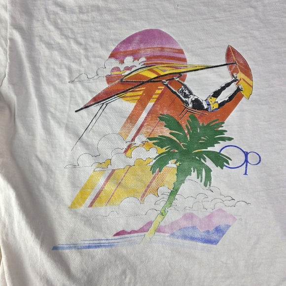 Vintage 90s OCEAN PACIFIC O.P. Sunwear Surf Hawaii Shirt Size Medium‎ Distressed - Picture 12 of 13